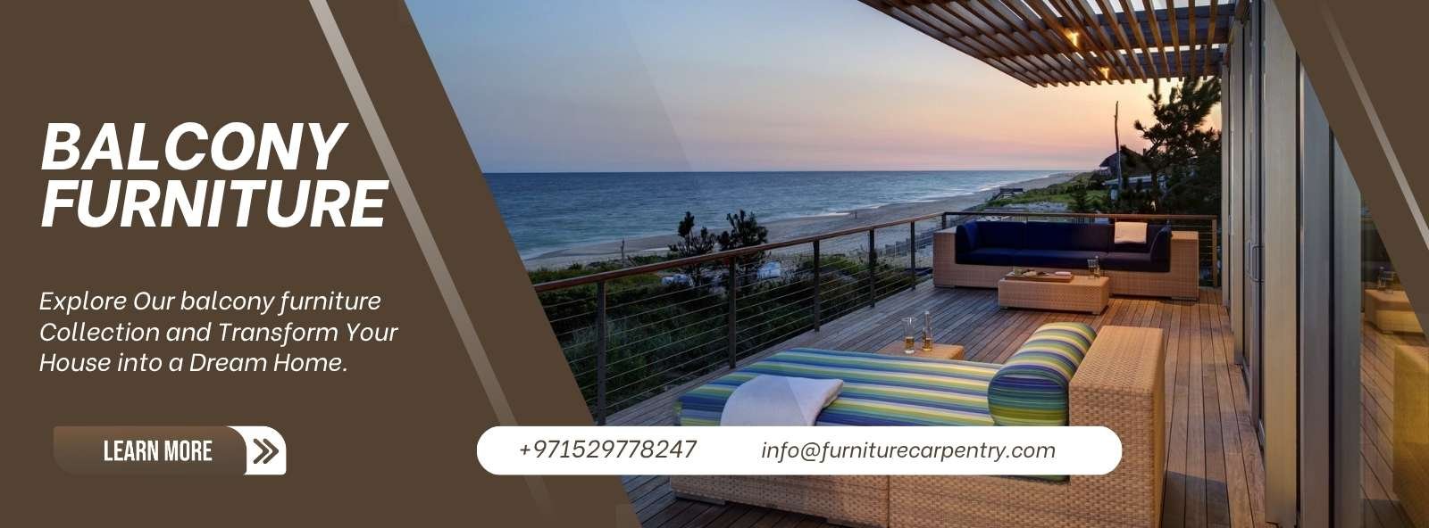 Balcony furniture sets in Dubai