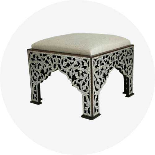 Outdoor ottoman seating in Dubai