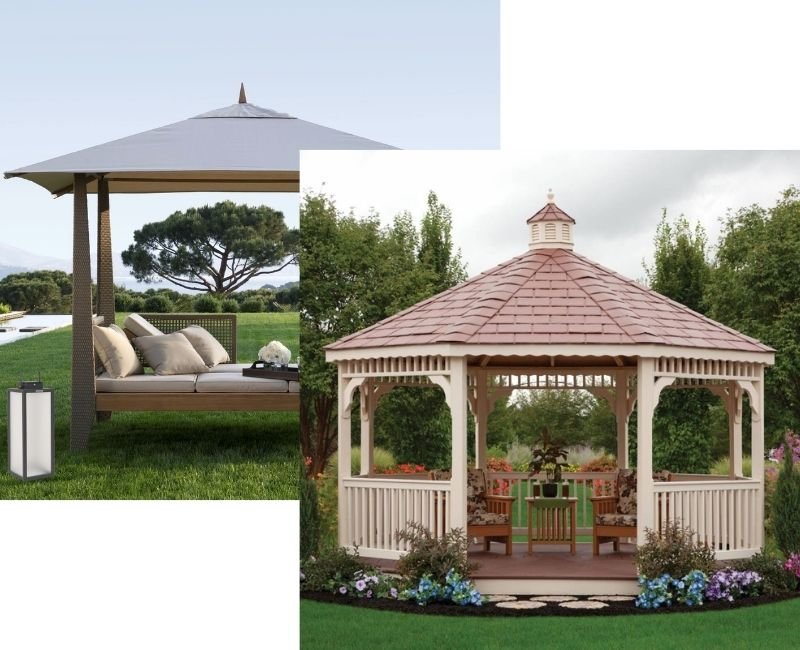Stylish outdoor gazebo in Dubai