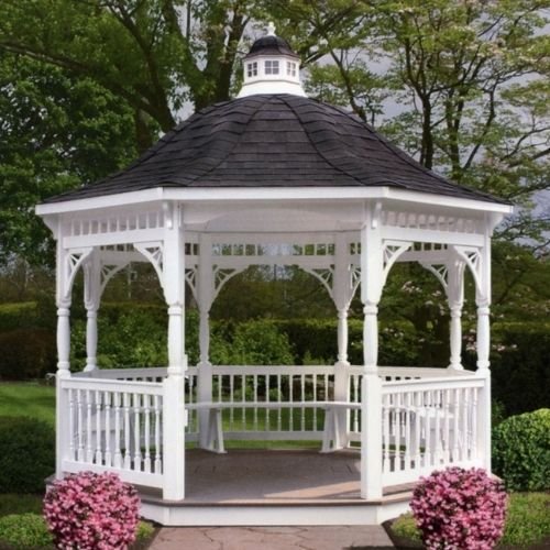 Round gazebo patio setup Dubai