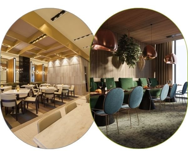 Custom restaurant furniture in Dubai