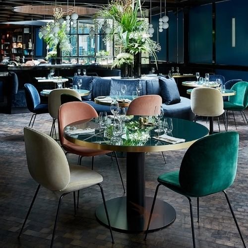Modern cafe restaurant in Dubai