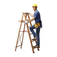 Technician on ladder in Dubai